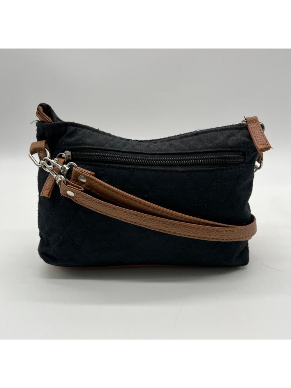 Stone Mountain Black Fabric Crossbody Bag - Picture 2 of 10